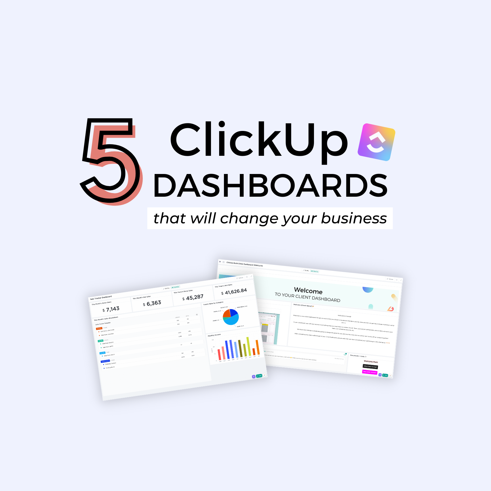 5 ClickUp Dashboards That Will Change Your Business DaSilva Life